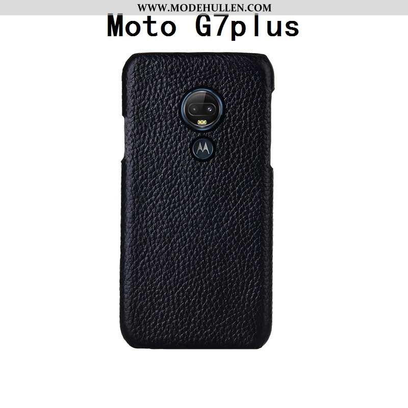 Hülle Moto G7 Plus Schutz Mode Luxus Anti-sturz Case Angepasst Rote