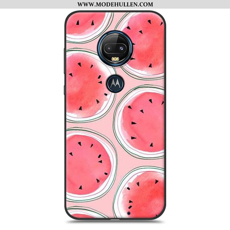 Hülle Moto G7 Plus Schutz Mode Trend Rosa Karikatur Handy Case