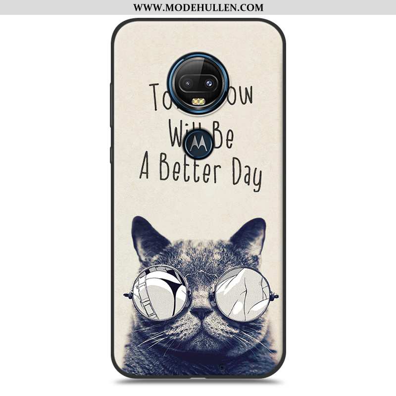 Hülle Moto G7 Plus Schutz Mode Trend Rosa Karikatur Handy Case