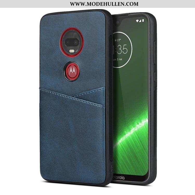 Hülle Moto G7 Plus Schutz Weiche Handy Silikon Gelb Karte Gelbe