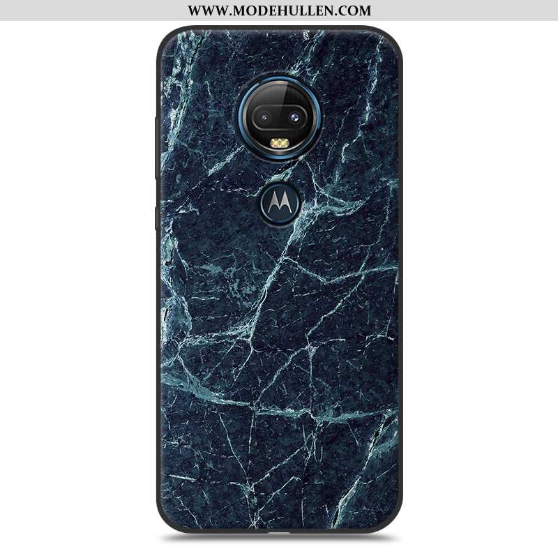 Hülle Moto G7 Plus Weiche Schutz Kreativ Muster Einfach Case Weiße