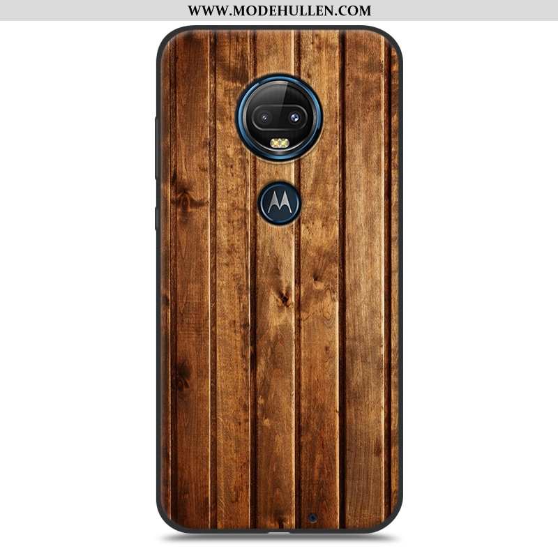 Hülle Moto G7 Plus Weiche Schutz Kreativ Muster Einfach Case Weiße