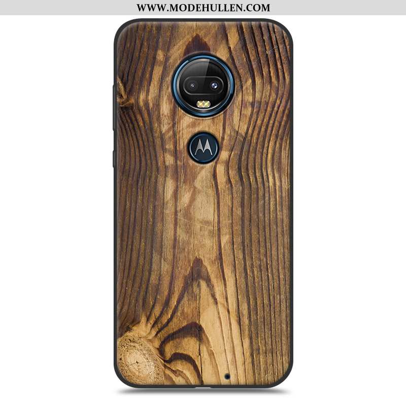 Hülle Moto G7 Plus Weiche Schutz Kreativ Muster Einfach Case Weiße