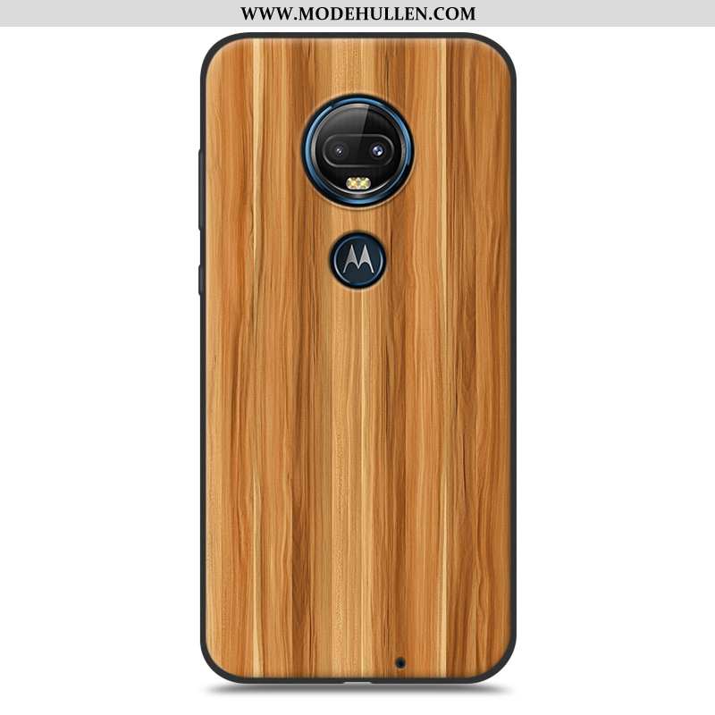 Hülle Moto G7 Plus Weiche Schutz Kreativ Muster Einfach Case Weiße
