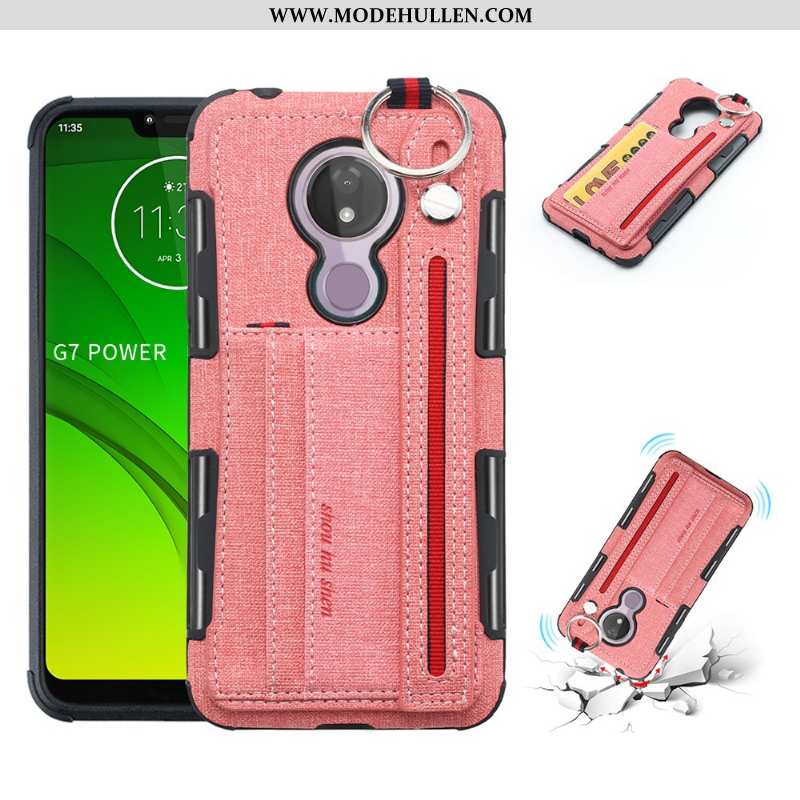 Hülle Moto G7 Power Schutz Case Rosa Handy