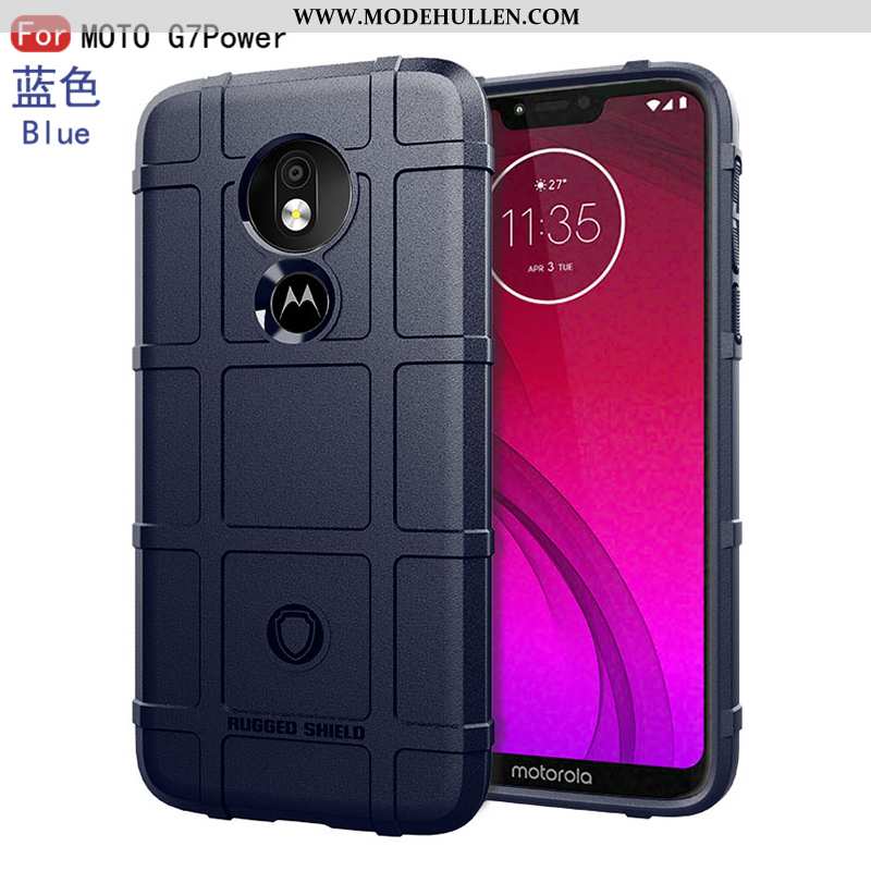 Hülle Moto G7 Power Silikon Schutz Handy Kreativ Sterne Anti-sturz Schwarz