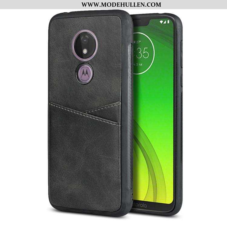 Hülle Moto G7 Power Weiche Silikon Karte Case Handy Schutz Rote