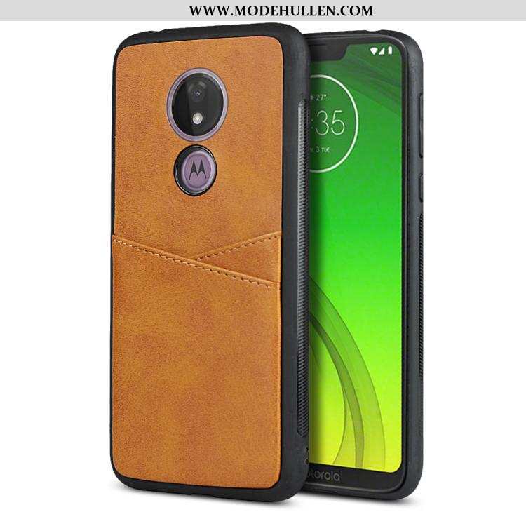 Hülle Moto G7 Power Weiche Silikon Karte Case Handy Schutz Rote