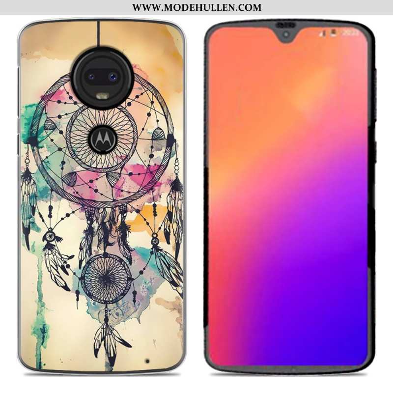 Hülle Moto G7 Silikon Case Persönlichkeit Case Rosa Neu Weiche