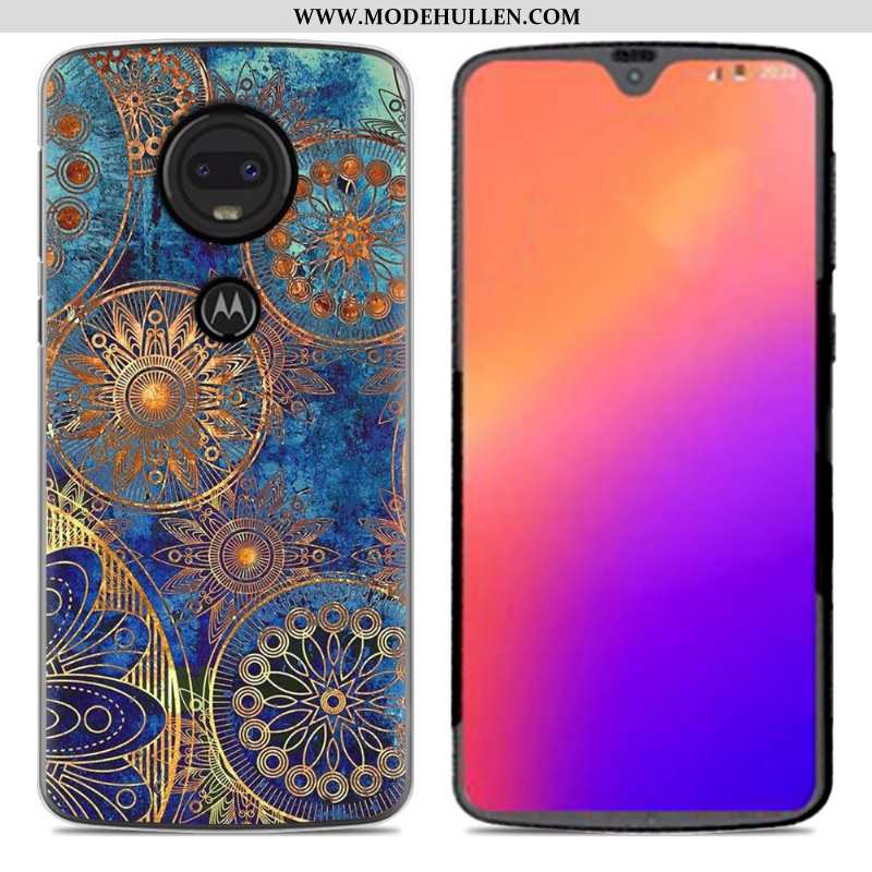 Hülle Moto G7 Silikon Case Persönlichkeit Case Rosa Neu Weiche