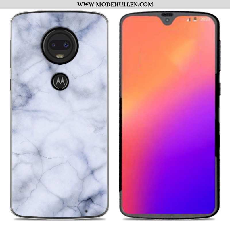 Hülle Moto G7 Silikon Case Persönlichkeit Case Rosa Neu Weiche