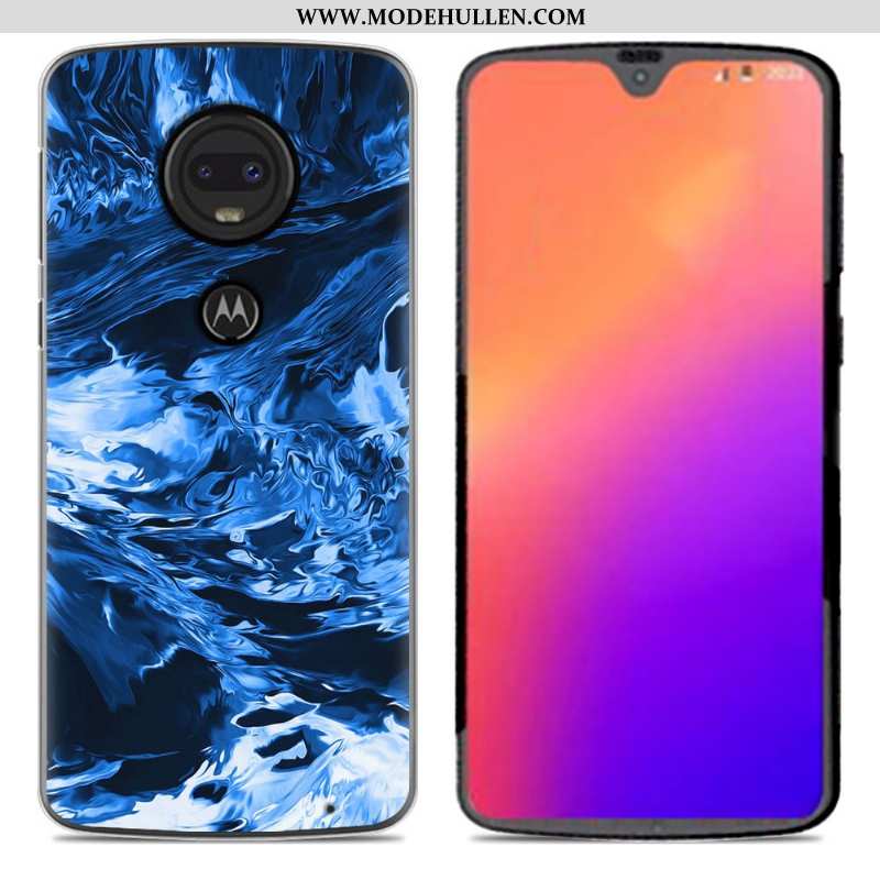 Hülle Moto G7 Silikon Case Persönlichkeit Case Rosa Neu Weiche