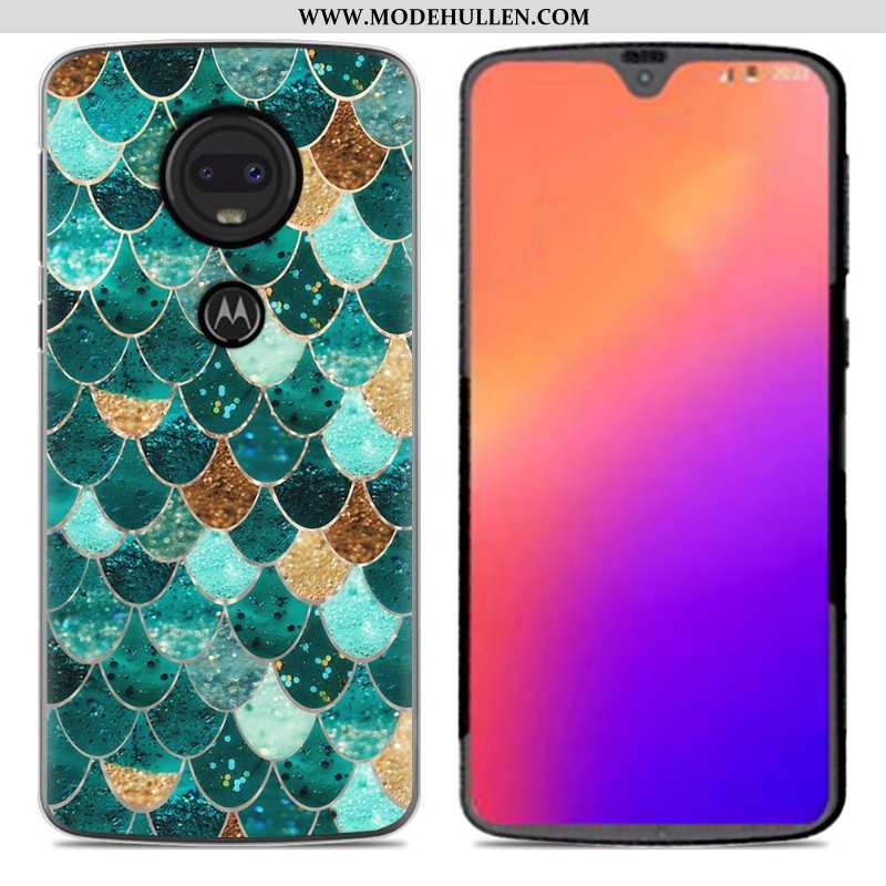 Hülle Moto G7 Silikon Case Persönlichkeit Case Rosa Neu Weiche