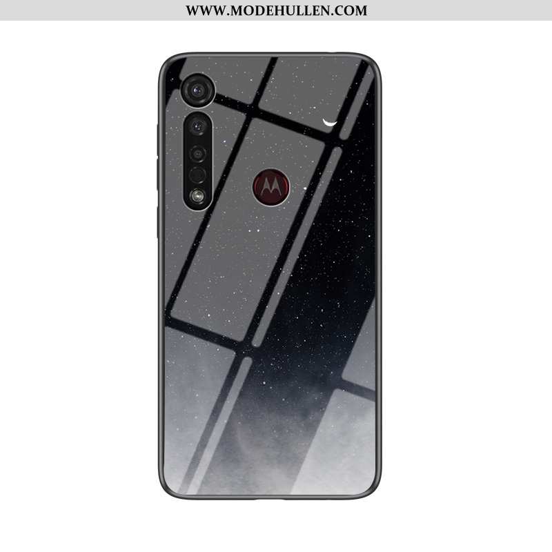 Hülle Moto G8 Plus Mode Trend Weiche Case Schwer Glas Bunte