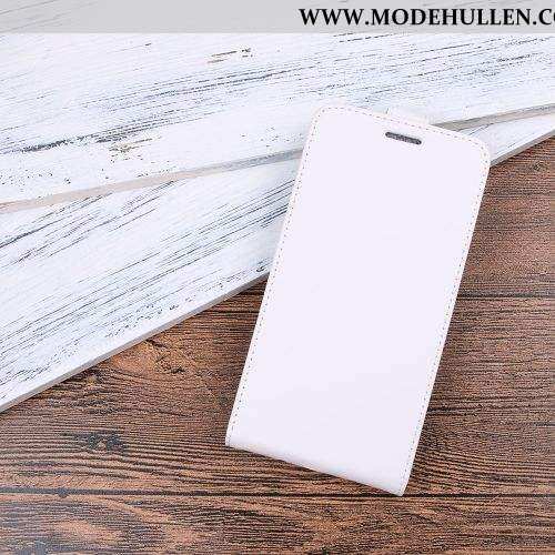 Hülle Moto G8 Plus Schutz Lederhülle Handy Case Rot Clamshell 2020 Rote