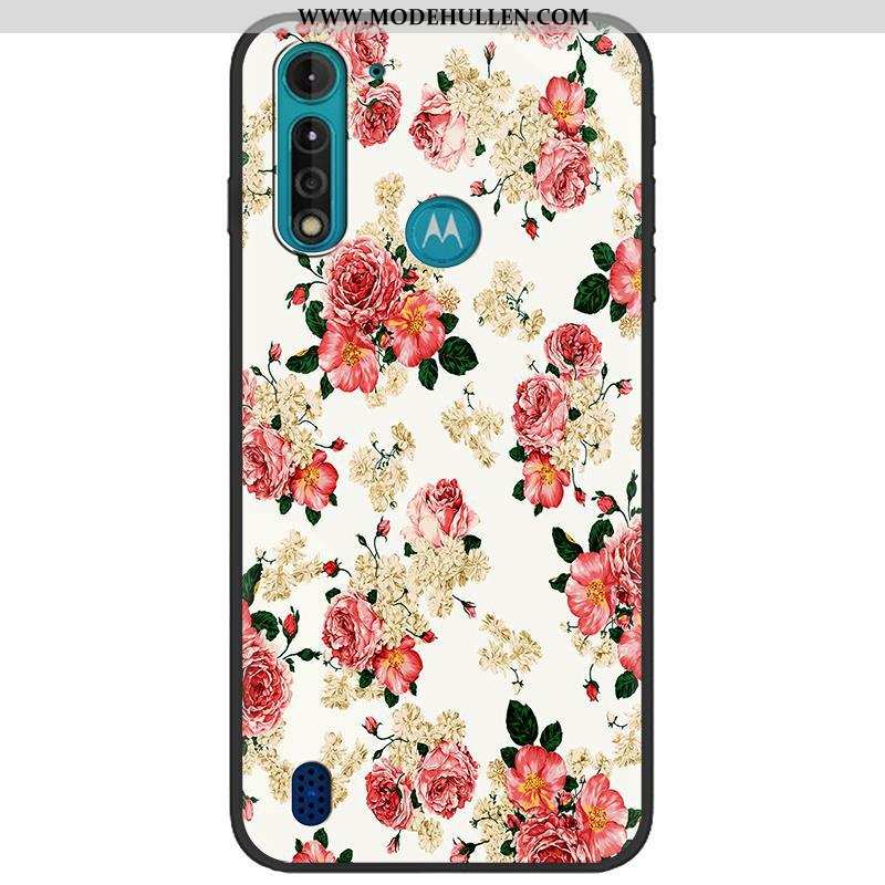 Hülle Moto G8 Power Lite Nubuck Kreativ Pu Tarnung Handy Weiche Camouflage