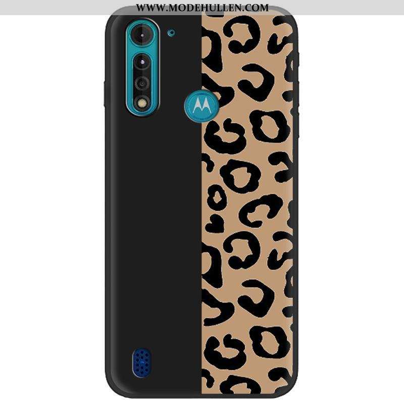 Hülle Moto G8 Power Lite Nubuck Kreativ Pu Tarnung Handy Weiche Camouflage