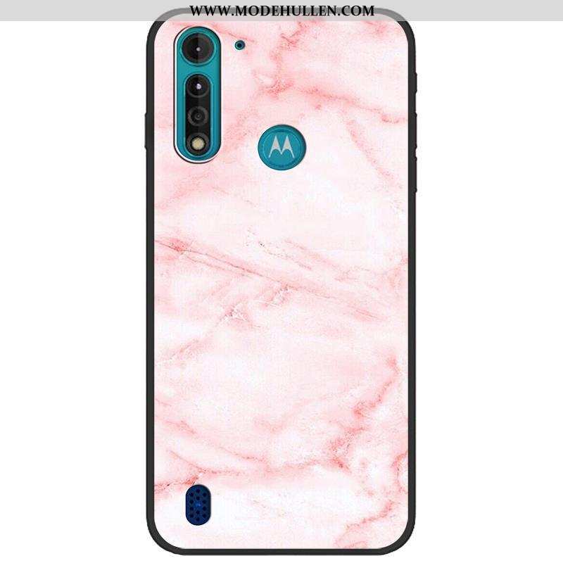 Hülle Moto G8 Power Lite Nubuck Kreativ Pu Tarnung Handy Weiche Camouflage