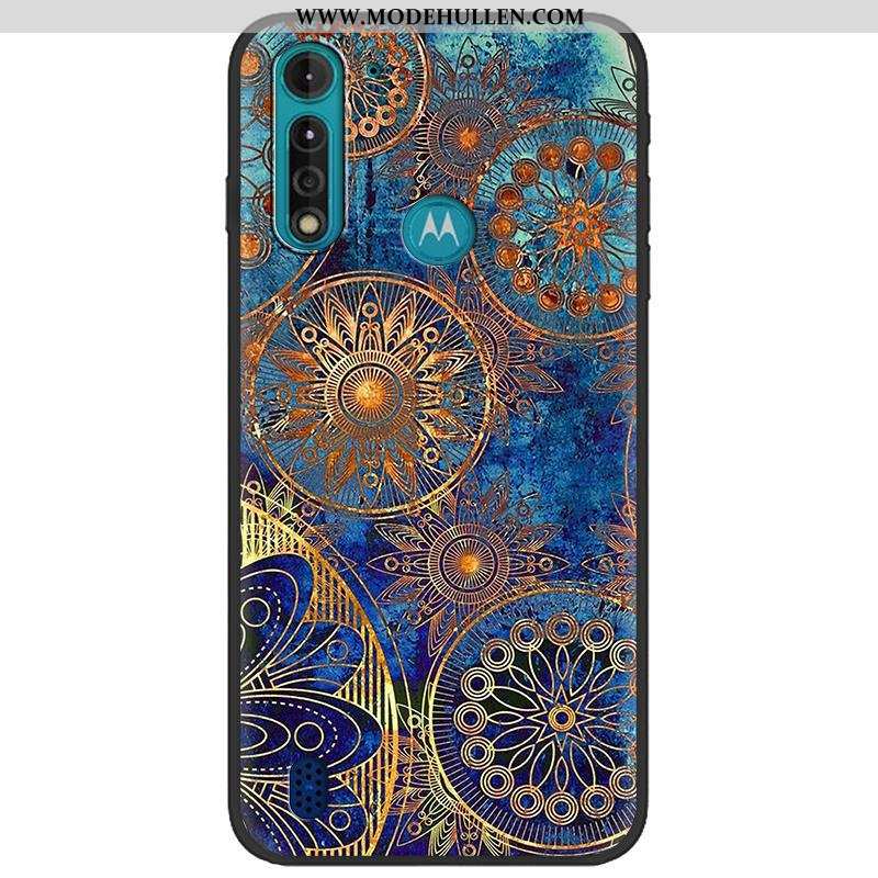 Hülle Moto G8 Power Lite Nubuck Kreativ Pu Tarnung Handy Weiche Camouflage