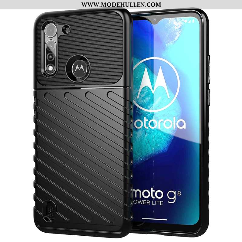 Hülle Moto G8 Power Lite Schutz Schwarz Anti-sturz Handy Case