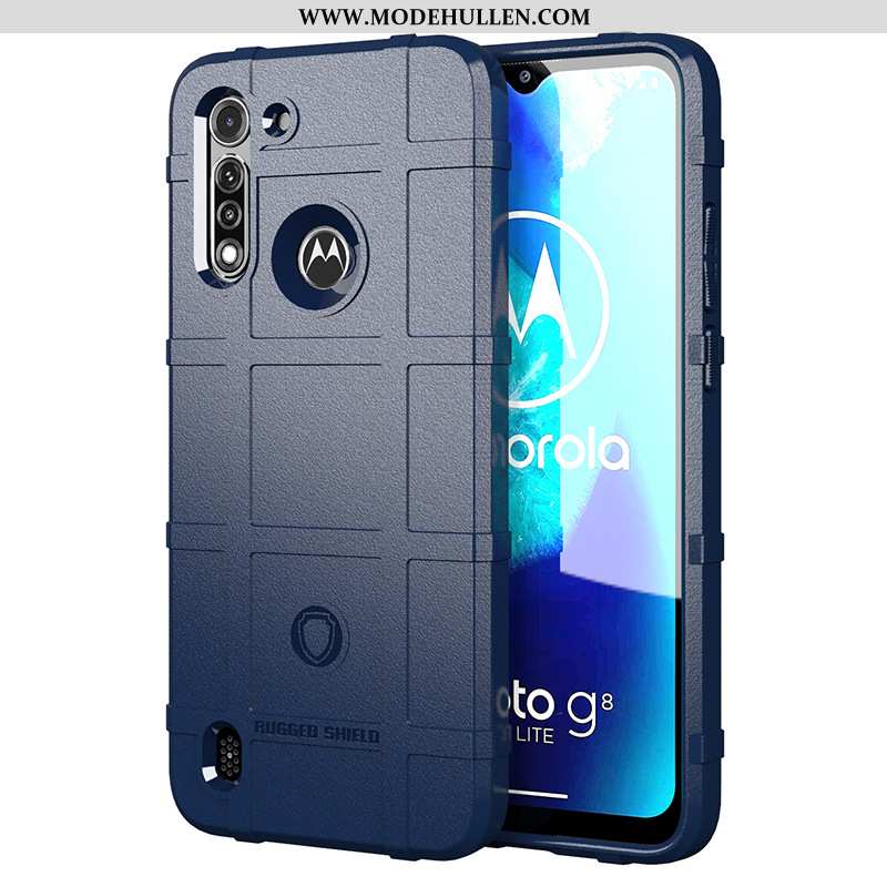 Hülle Moto G8 Power Lite Schutz Silikon Anti-sturz Grün Handy Case