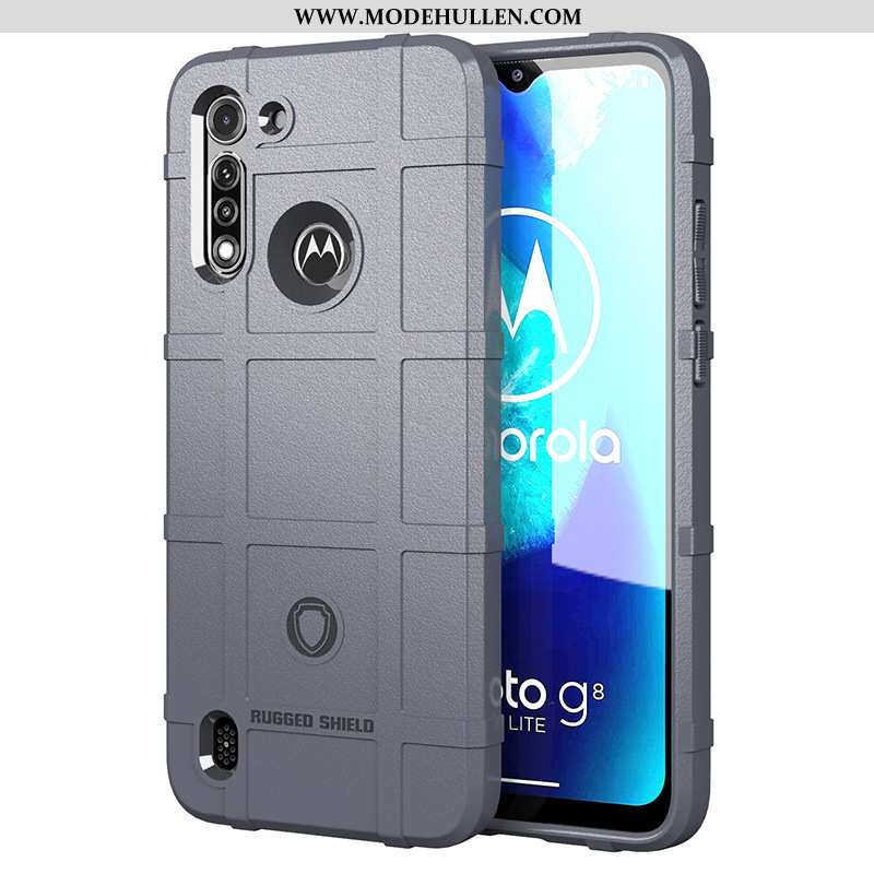 Hülle Moto G8 Power Lite Schutz Silikon Anti-sturz Grün Handy Case