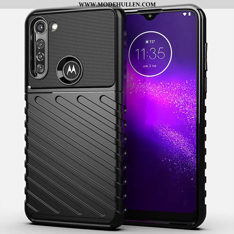 Hülle Moto G8 Power Silikon Schutz Anti-sturz Alles Inklusive Schwarz Case