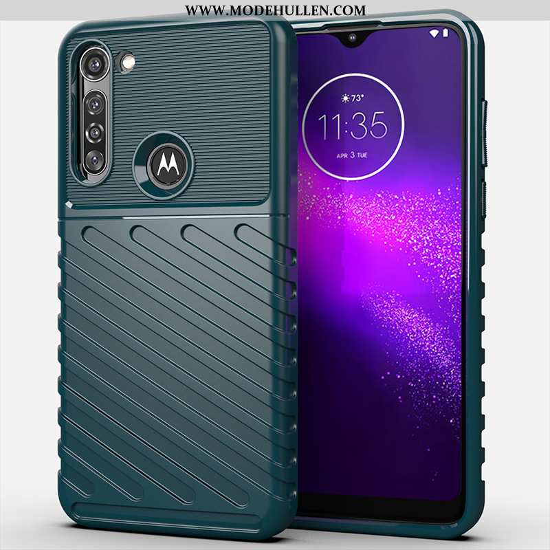 Hülle Moto G8 Power Silikon Schutz Anti-sturz Alles Inklusive Schwarz Case