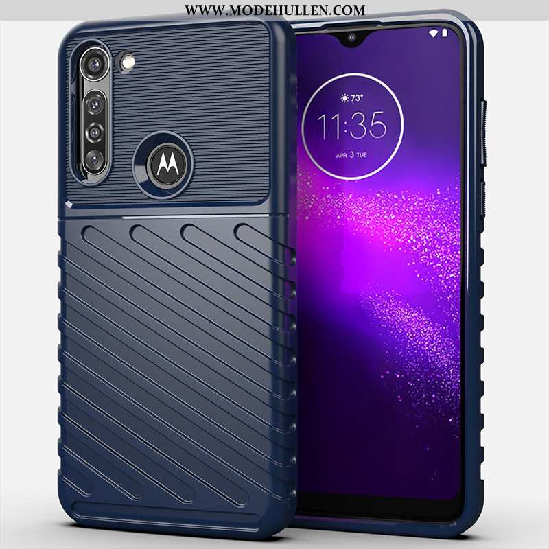 Hülle Moto G8 Power Silikon Schutz Anti-sturz Alles Inklusive Schwarz Case