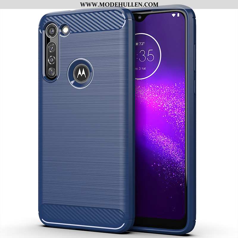 Hülle Moto G8 Power Silikon Schutz Case Anti-sturz Handy Schwarz