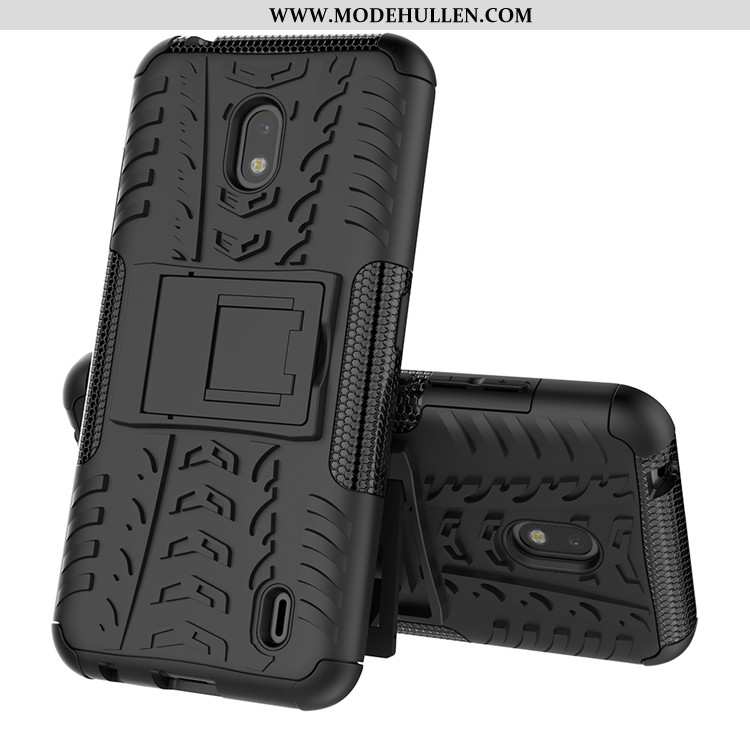 Hülle Nokia 2.2 Silikon Schutz Einfassung Handy Schwer Case Lila