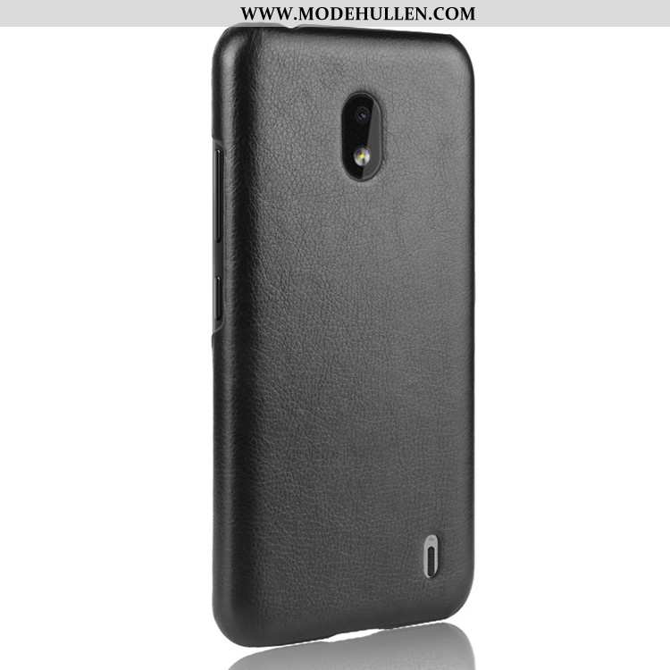 Hülle Nokia 2.2 Trend Schutz Geldbörse Folio Lederhülle Handy Schwarz