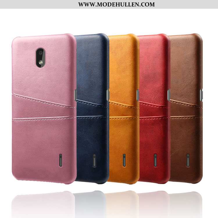 Hülle Nokia 2.2 Trend Schutz Handy Leder Rosa Qualität Case