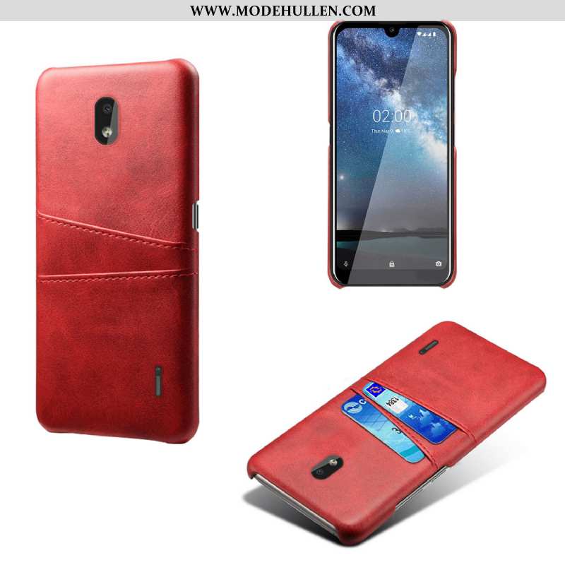 Hülle Nokia 2.2 Trend Schutz Handy Leder Rosa Qualität Case