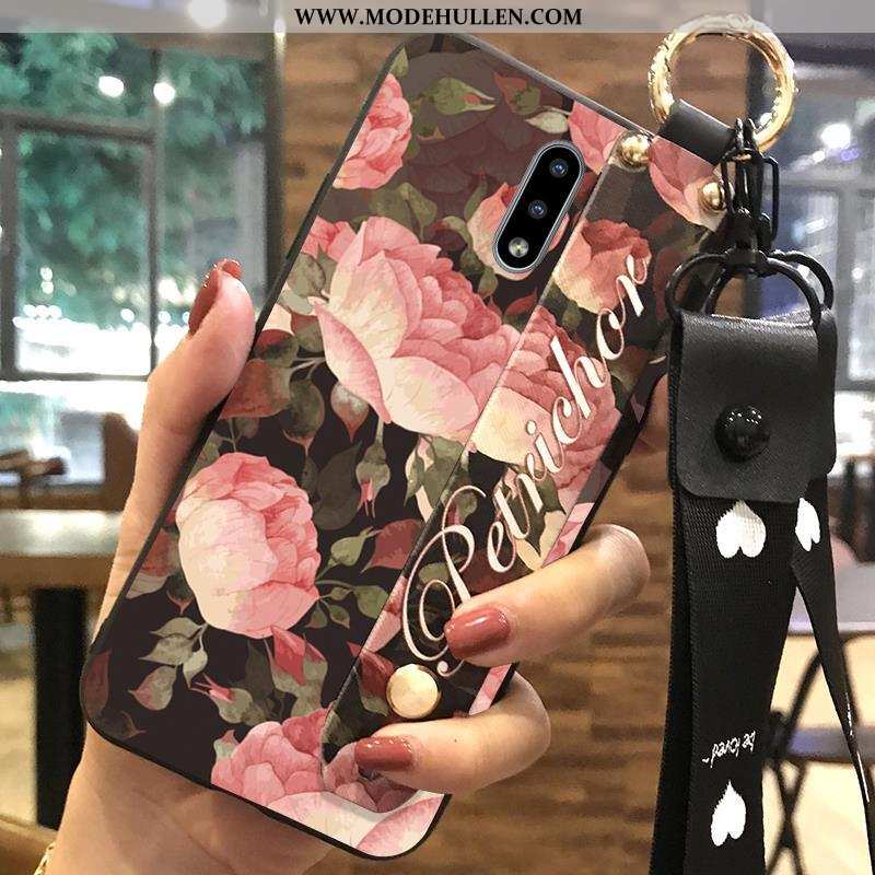 Hülle Nokia 2.3 Weiche Hängende Verzierungen Rosa Trend Blumen Halterung Mini