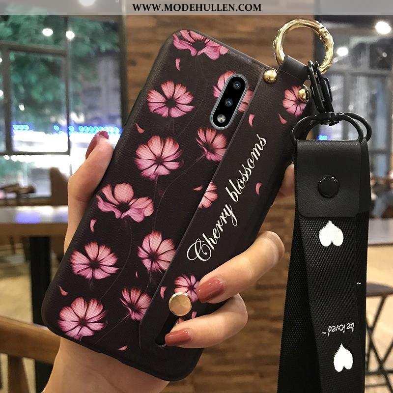 Hülle Nokia 2.3 Weiche Hängende Verzierungen Rosa Trend Blumen Halterung Mini