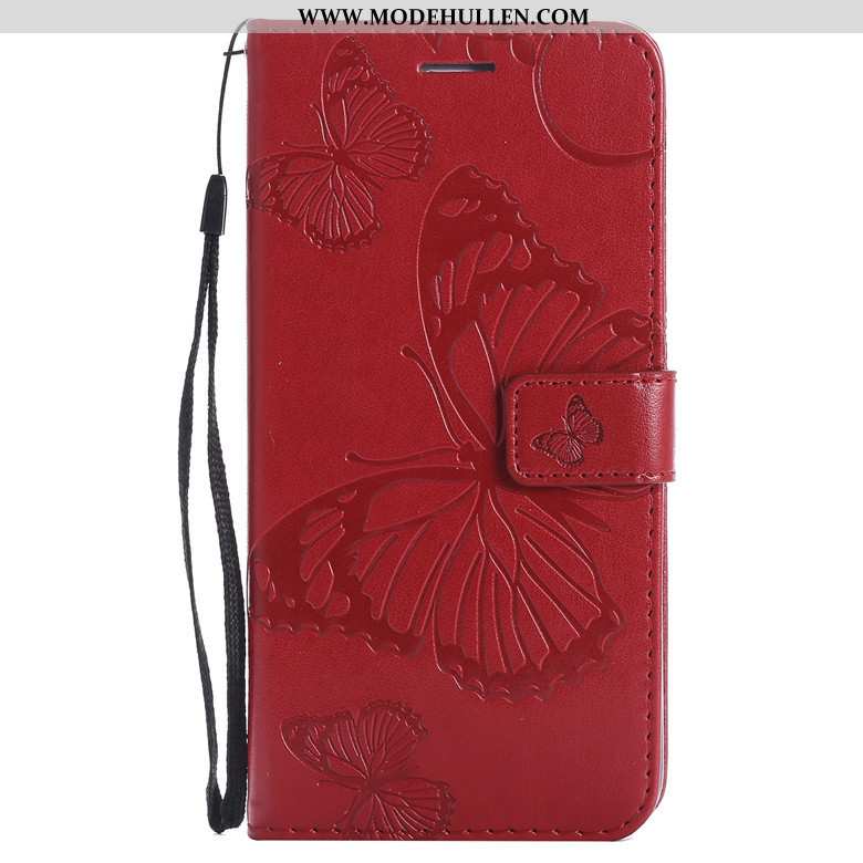 Hülle Nokia 3.1 Lederhülle Schutz Rosa Handy Folio Case