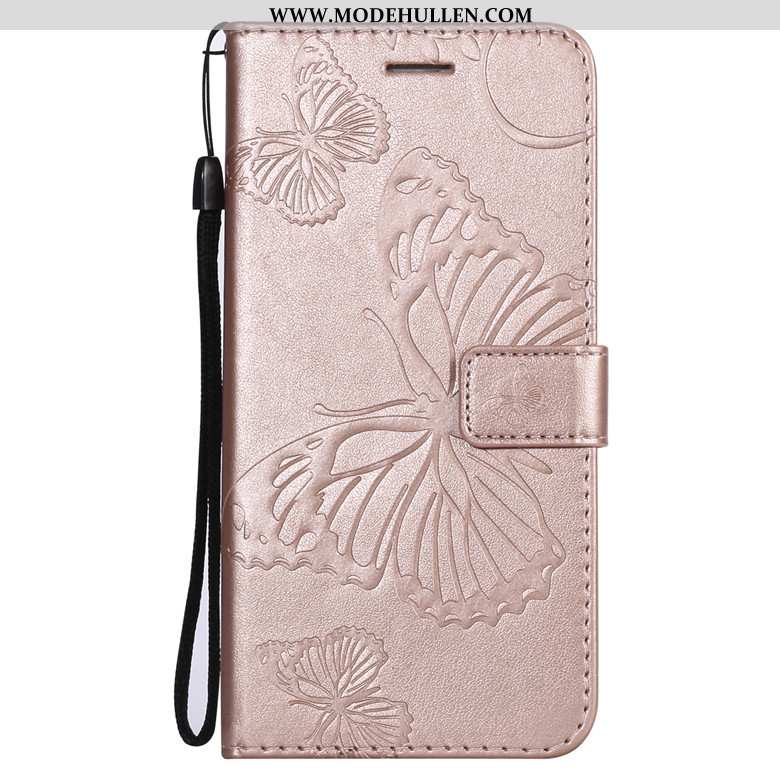 Hülle Nokia 3.1 Lederhülle Schutz Rosa Handy Folio Case