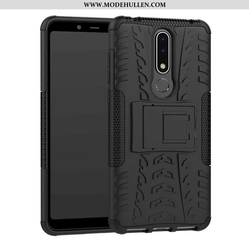 Hülle Nokia 3.1 Plus Schutz Muster Case Blau Anti-sturz Handy