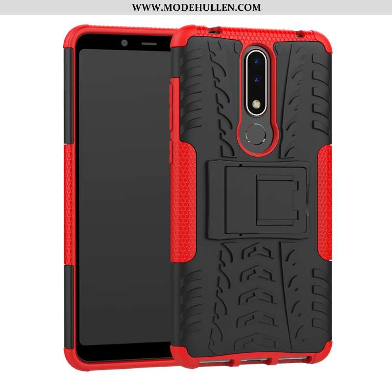 Hülle Nokia 3.1 Plus Schutz Muster Case Blau Anti-sturz Handy