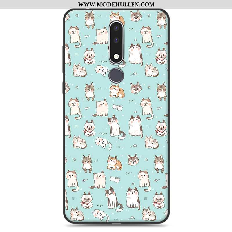 Hülle Nokia 3.1 Plus Weiche Silikon Blau Alles Inklusive Schutz Case