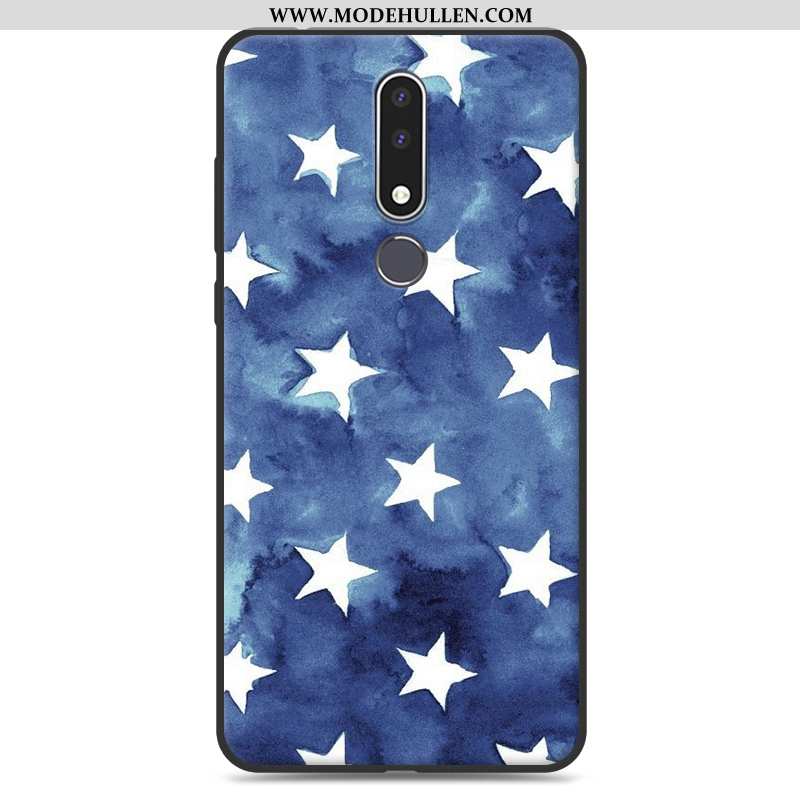 Hülle Nokia 3.1 Plus Weiche Silikon Blau Alles Inklusive Schutz Case