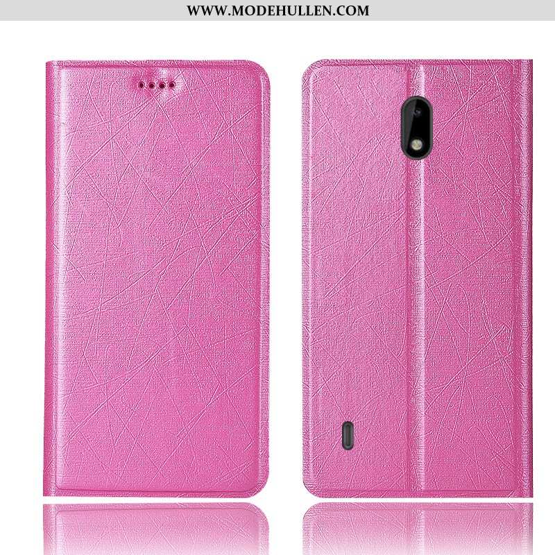 Hülle Nokia 3.1 Schutz Case Handy Folio Anti-sturz Seide Alles Inklusive Rosa