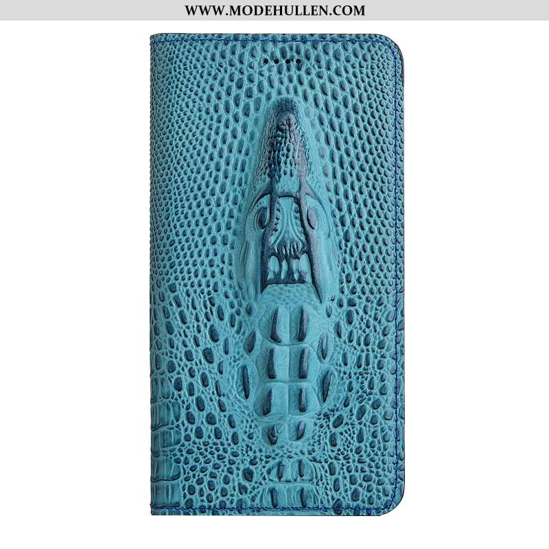 Hülle Nokia 3.1 Schutz Lederhülle Case Grün Handy