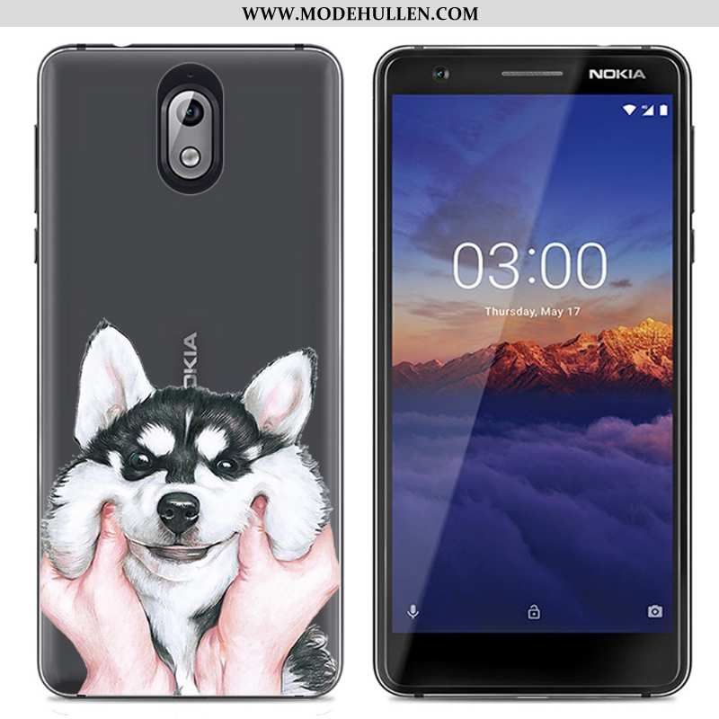 Hülle Nokia 3.1 Weiche Schutz Transparent Karikatur Farbe Kreativ Einfach Bunte