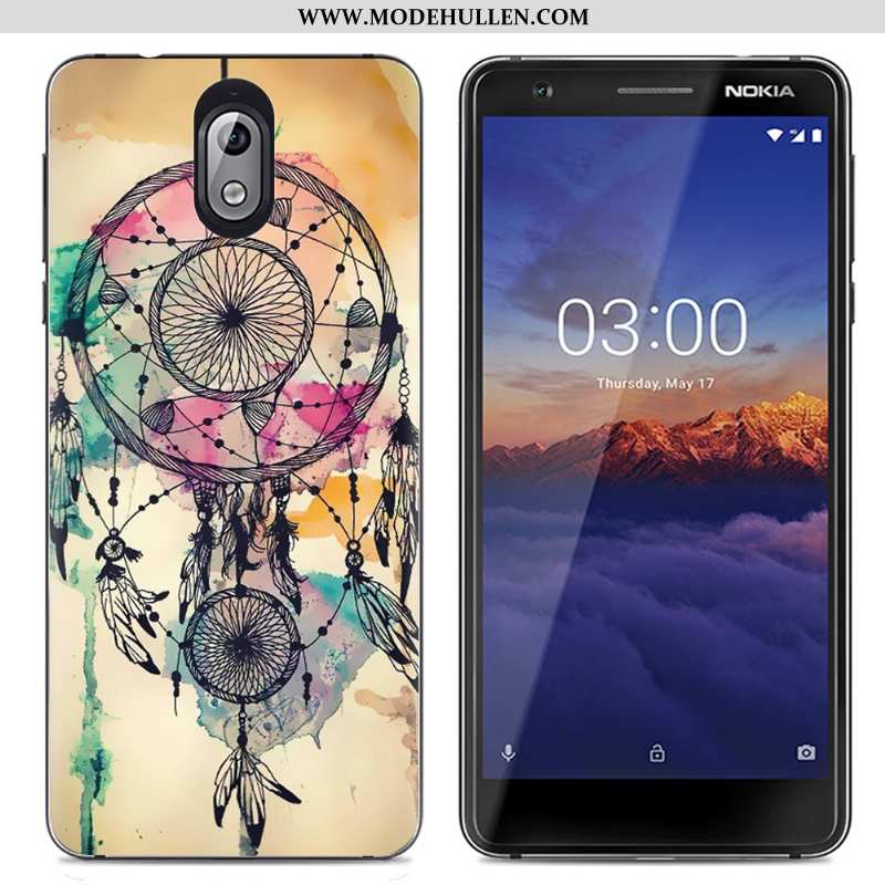 Hülle Nokia 3.1 Weiche Schutz Transparent Karikatur Farbe Kreativ Einfach Bunte