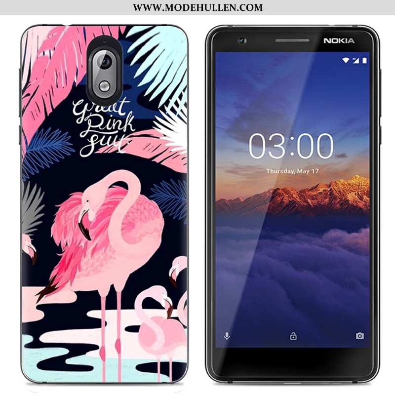 Hülle Nokia 3.1 Weiche Schutz Transparent Karikatur Farbe Kreativ Einfach Bunte