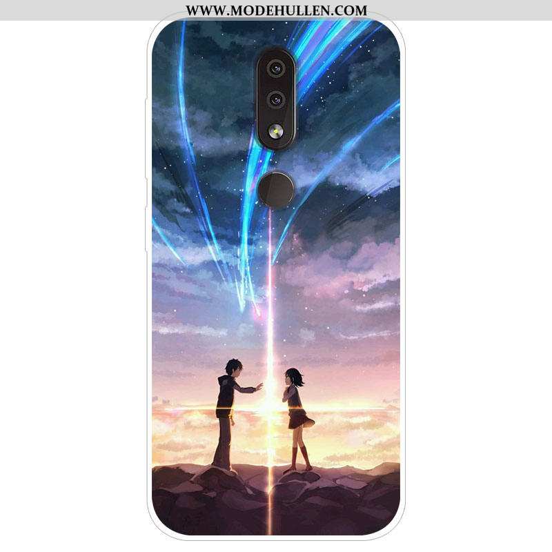 Hülle Nokia 4.2 Karikatur Trend Case Dunkelblau Persönlichkeit Schutz Handy