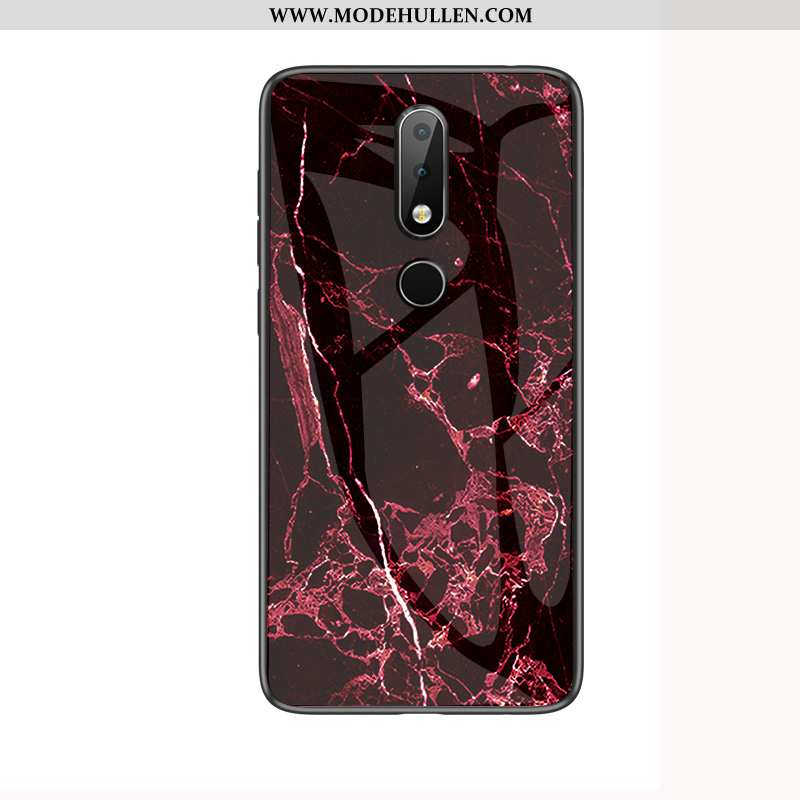 Hülle Nokia 4.2 Persönlichkeit Schutz Handy Case Rot Glas Rote