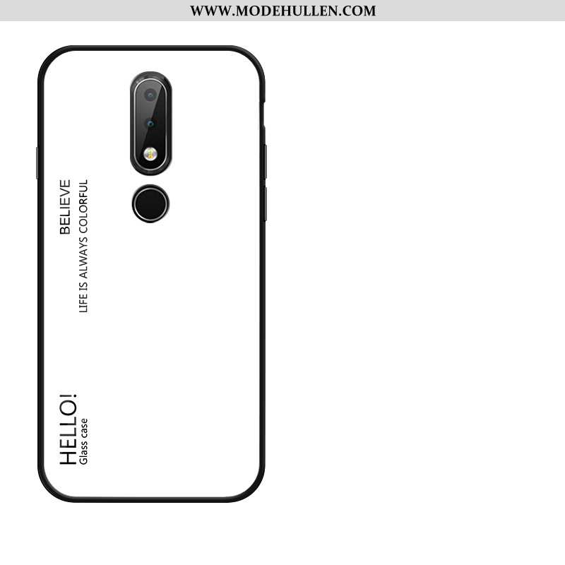 Hülle Nokia 4.2 Silikon Schutz Temperieren Case Handy Glas Rote